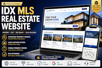 build idx mls real estate website with advanced property search
