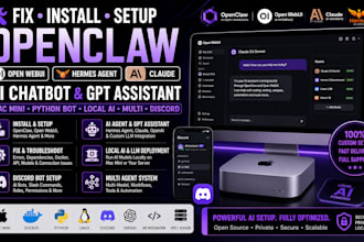 fix install openclaw open webui mac mini bot hermes agent claude multi discord