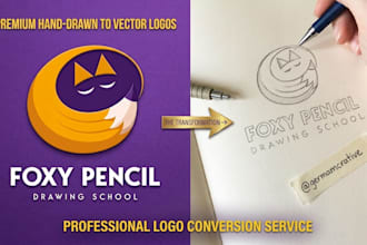 design hand drawn minimalist logo in