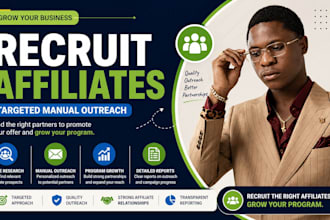 recruit affiliates for your program with targeted outreach