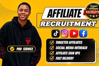 do influencer outreach and recruit influencers for affiliate program