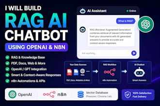 build a rag ai chatbot using openai and n8n