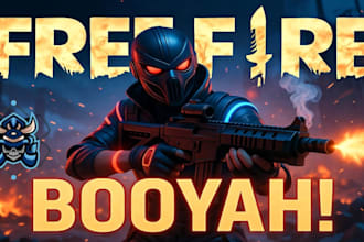 professional bgmi free fire youtube thumbnails