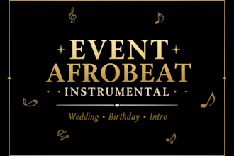 create afrobeat instrumental for birthday wedding intro or events