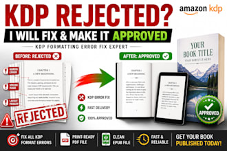 fix amazon KDP formatting errors and make your book publish ready