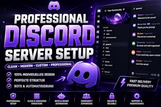 professionally set up your discord server