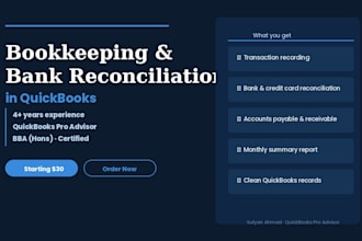 do bookkeeping and bank reconciliation in quickbooks