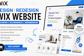 design redesign wix booking website wix website ecommernce membership website