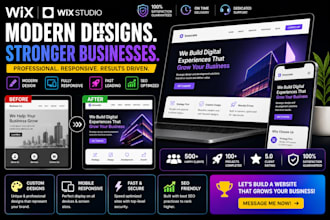 wix website redesign wix studio wix website design  business wix website design