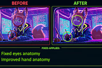 fix and enhance ai generated images