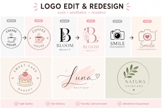 make cute and aesthetic logo edits