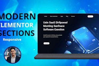 design modern elementor sections for wordpress