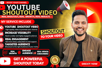 grow your youtube with shoutout promotion and real organic subscribers