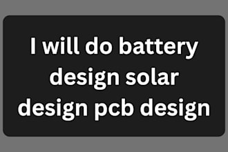 do battery design solar design
