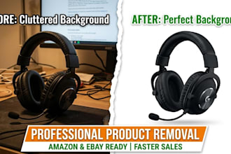 do professional product background removal for amazon