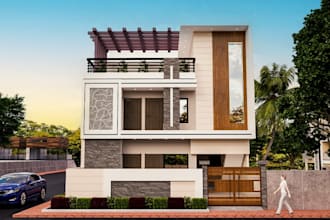 create 3d interior exterior rendering and basement plan for your building