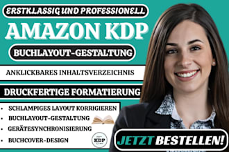 buchformatierung für amazon KDP, taschenbuch formatierung und layout gestaltung