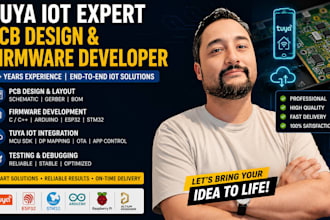 do pcb design, tuya firmware, circuit design and all pcb prototypes, tuya iot
