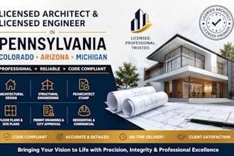 licensed architect, licensed engineer in pennsylvania colorado arizona michigan