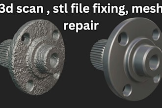 repair, modify stl file, fix mesh, obj file and optimize for 3d printing