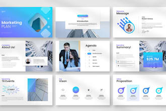 create marketing presentation slides, sales pitch decks for ecommerce business