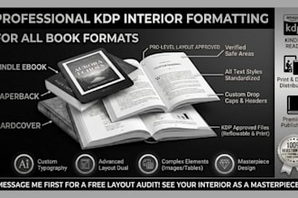 provide professional KDP interior formatting for all book formats