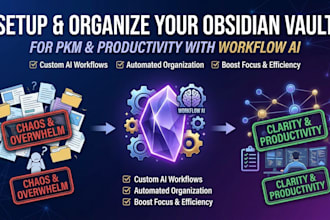 setup and organize your obsidian vault for pkm and productivity with workflow ai
