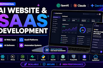 develop ai website, ai web application, ai saas app, ai software development