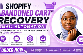 setup shopify abandoned cart recovery email automation