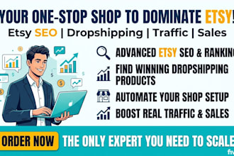 do etsy dropshipping shop setup etsy SEO and find winning products for etsy sale