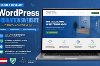 erstelle eine wordpress ordinationswebsite mit terminbuchung dsgvo konform