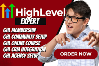 gohighlevel membership setup ghl community setup ghl online course ghl crm setup