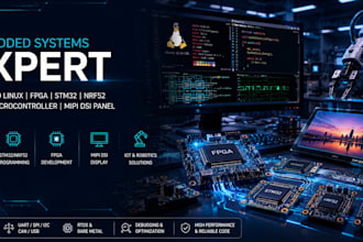 program embedded linux fpga, stm32, nrf, microcontroller for mipi dsi panel