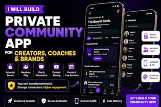 build a private community app for creators coaches and brands