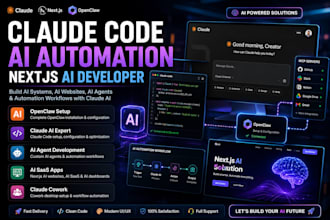 claude code design, claude ai automation and openclaw setup expert