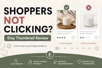 review  and improve your etsy thumbnails and raise buyer appeal