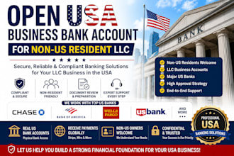 help non residents open US llc business bank account remotely