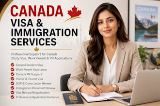 assist with canada student visa work permit and PR applications