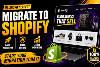 migrate wordpress to shopify, wix to shopify, woocommerce to shopify migration