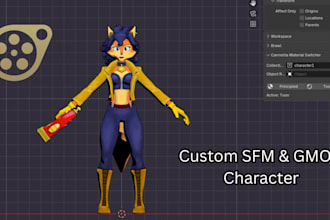 port, rig or create custom sfm model gmod playermodel l4d2 mmd cs2 tf2 3d model