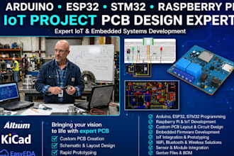 do arduino coding esp32 stm32 raspberry pi and iot project pcb design expert