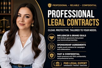draft influencer brand collaboration and sponsorship contracts