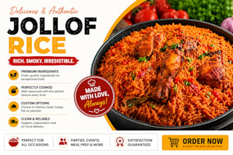 cook jollof rice chicken for your brand