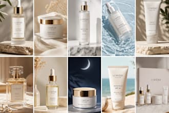 create luxury ai skincare ads and cosmetic product mockups
