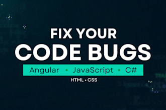 fix bugs in HTML css javascript angular and c sharp