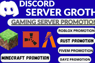 discord advertising, discord server promotion, fivem, minecraft server promotion