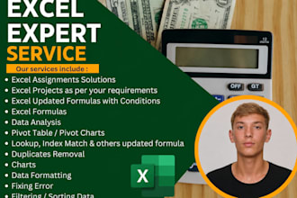 solve tasks, projects and assignments in microsoft excel