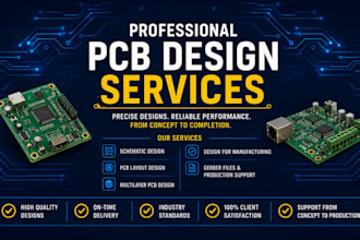 do pcb design, schematic, multilayer pcb layout, iot, esp32, stm32 pcb