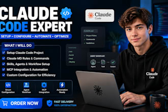 setup claude code project claude MD rules commands skills agent workflow