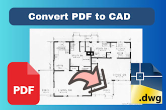 convert PDF or image to autocad dwg